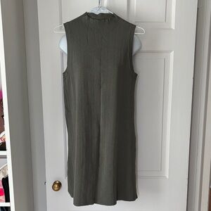 Zara Ribbed Khaki dress
